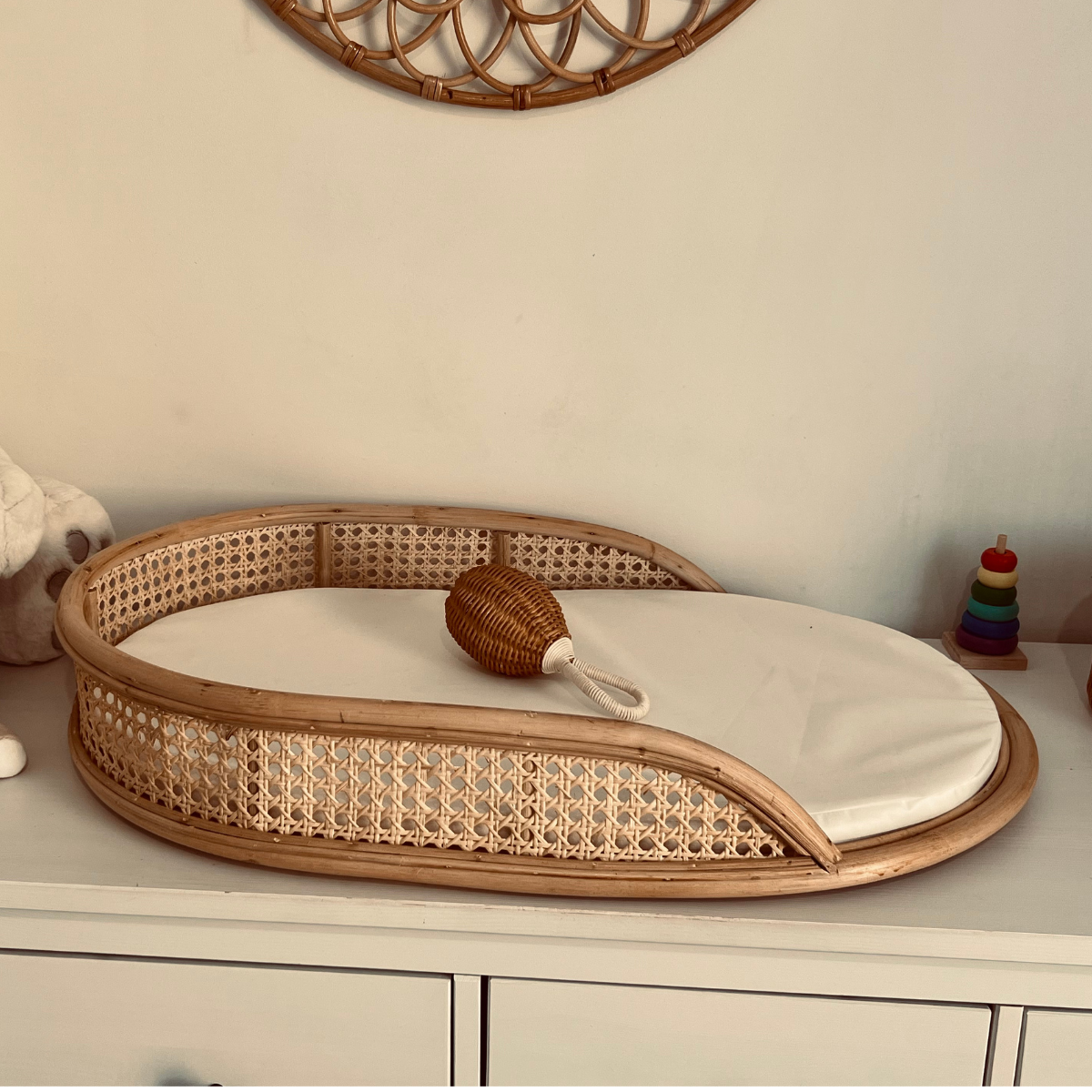 Panier à langer en rotin