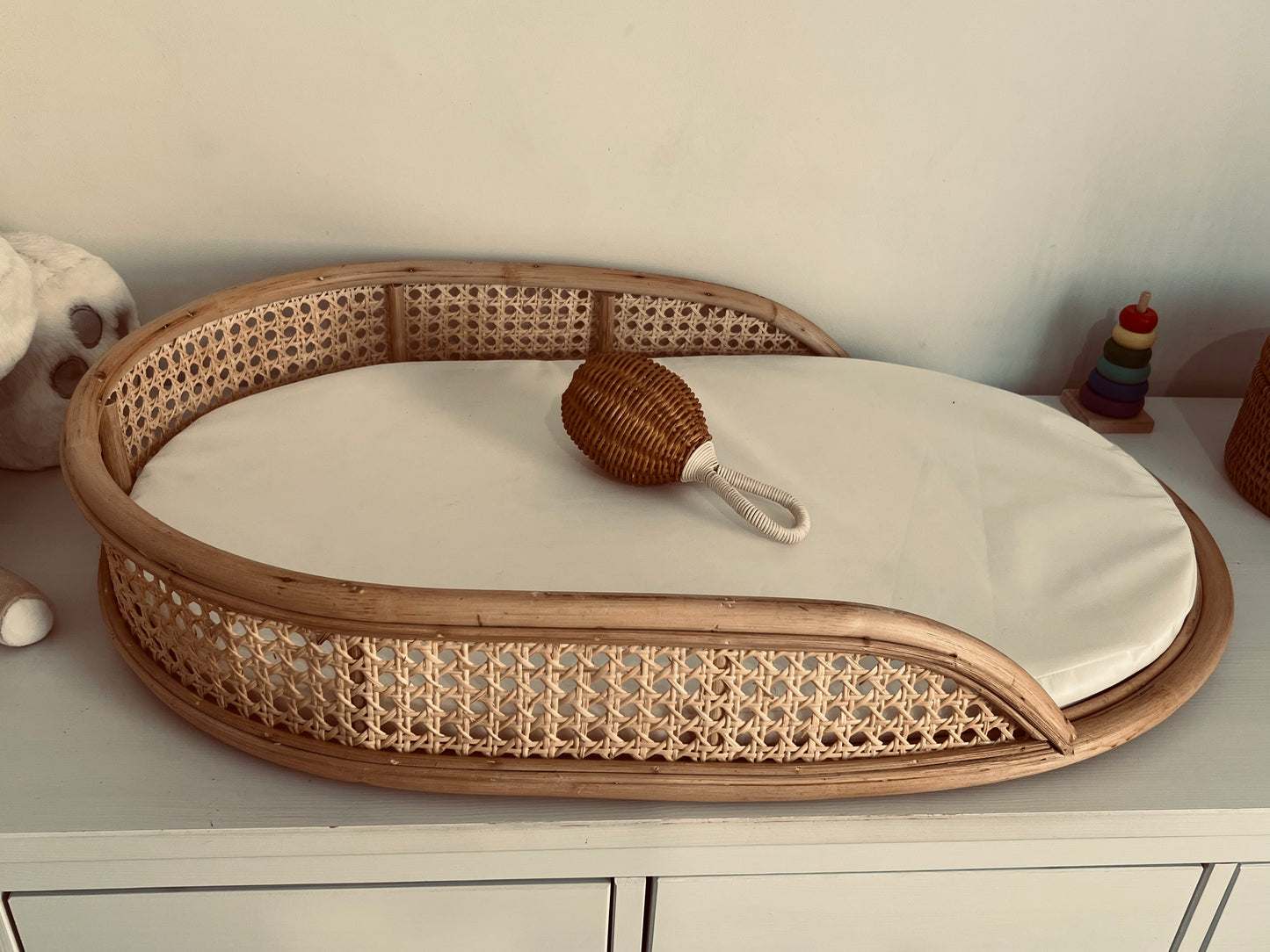 Panier à langer en rotin